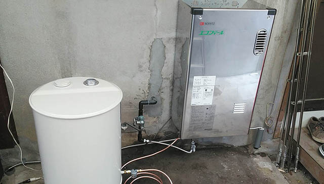 省エネ石油給湯機エコフィールにご希望通りの交換！