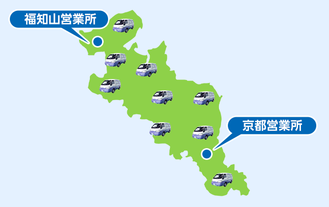 向日市の広域でサービス対応