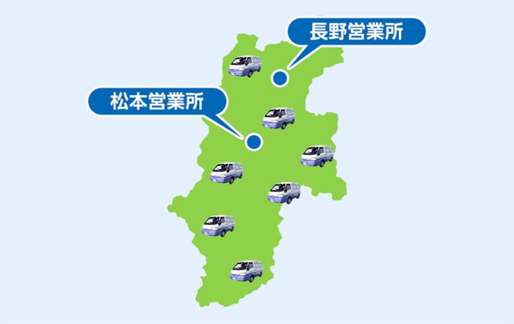 千曲市の広域でサービス対応
