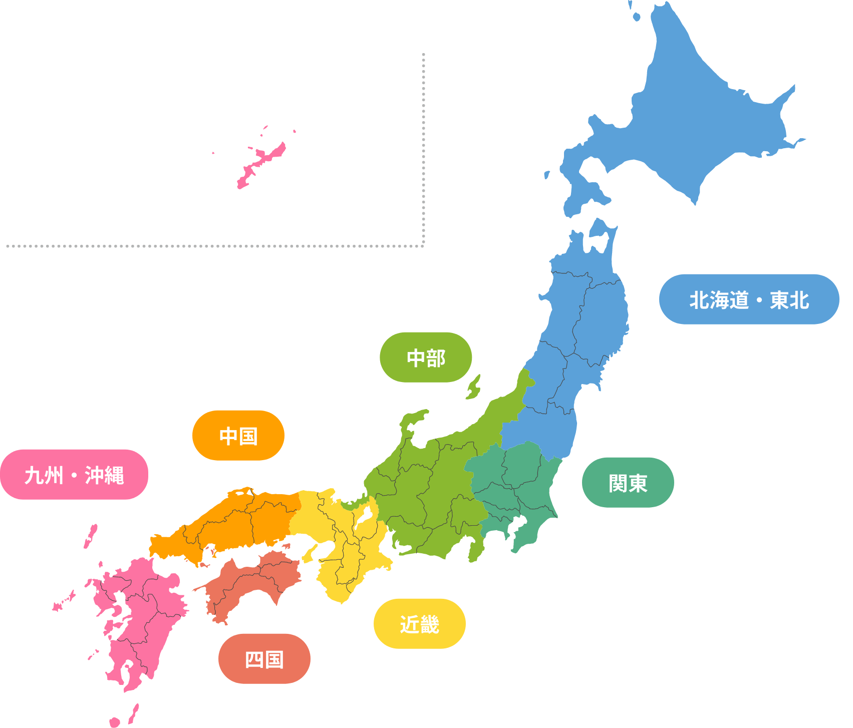 対応エリアマップ