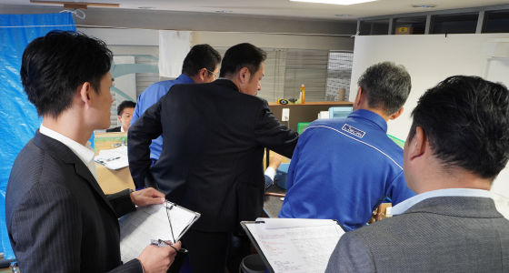 画像：当社独自の研修・マイスター制度を導入